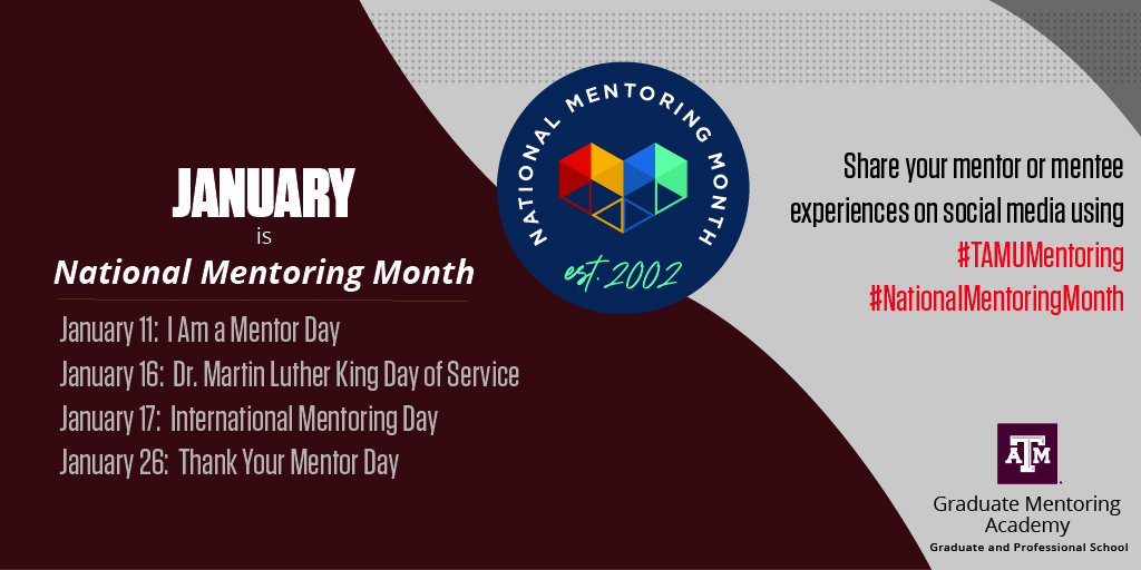 National Mentoring Month Graphic